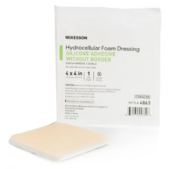 MON1083086EA - McKesson - Silicone Foam Dressing (4863)