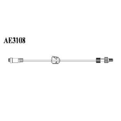 MON720490EA - Amsino International - Removable AMSafe® Needle-Free Connector, Pinch Clamp, Rotating Male Luer Lock Extension Set