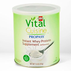 MON579406CS - Hormel Health Labs - Vital Cuisine® ProPass® Oral Protein Supplement, Whey Protein, Unflavored, 7.5 oz. Can, Powder