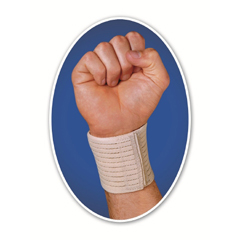 MON697334EA - Scott Specialties - Wrist Wrap Carrot Elastic Left or Right Hand Beige One Size Fits Most