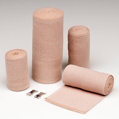Hartmann Elastic Bandage REB 4 Inch X 10 Yard Double Length Clip Detached Closure Tan NonSterile Standard Compression