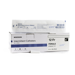 MON1020812CS - McKesson - Urethral Catheter McKesson Straight Tip PVC 12 Fr. 6 Inch