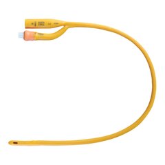 Teleflex Medical Foley Catheter Rusch Gold 2-Way Standard Tip 5 cc Balloon 18 Fr. Silicone Coated Latex