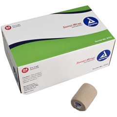 MON795672CS - Dynarex - Compression Bandage Sensi-Wrap 3 X 5 Yard, 24EA/CS