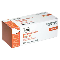 MON131912BX - PDI - PVP Prep Pad Povidone Iodine, 10% Individual Packet 1-3/16 X 2-5/8 Inch, 100EA/BX