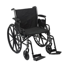 MON1065286EA - McKesson - Lightweight Wheelchair (146-K320DDA-SF)