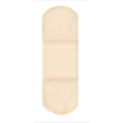 MON161549BX - Dukal - Adhesive Strip American® White Cross 1 x 3 Tricot Rectangle Tan Sterile, 1200/BX