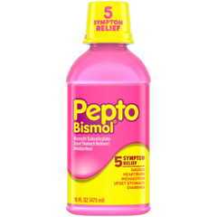 MON260851EA - Procter & Gamble - Anti diarrheal Pepto-Bismol® Suspension 16 oz., 1 Bottle