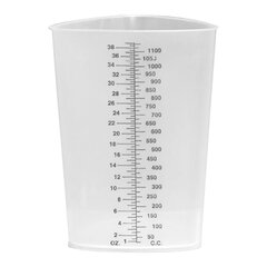 Plasti-Products Graduated Beaker Plasti-Grad&reg; Graduated Measures Polypropylene 1200 mL, 200 EA/CS