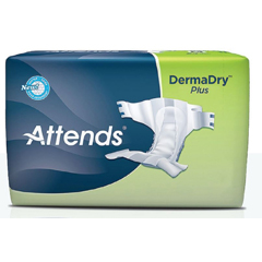 MON957930BG - Attends - Incontinent Brief Attends Tab Closure Large Disposable Moderate Absorbency