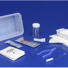 MON10253CS - Cardinal Health - Intermittent Catheter Tray Curity Open System/Urethral 14 Fr. w/o Balloon Red Rubber