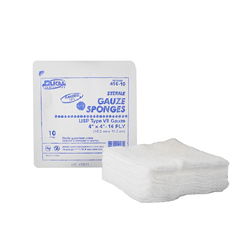MON413342CS - Dukal - USP Type VII Gauze Sponge Cotton 16-Ply 4 x 4 Square Sterile, 1280/CS