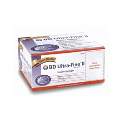 MON684172BX - BD - Ultra-Fine™ Insulin Syringe with Needle, 10/PK, 10PK/BX