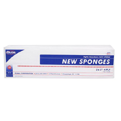 MON651522CS - Dukal - NonWoven Sponge Polyester / Rayon 4-Ply 3 x 3 Square NonSterile, 4000/CS