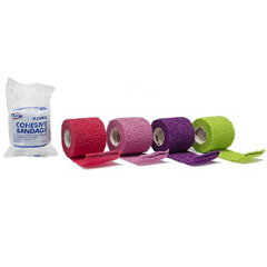 MON768880BX - Dukal - Cohesive Bandage 2 x 5 Yd. Standard Compression Self-adherent Closure Assorted Colors NonSterile, 36/BX