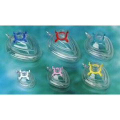 Teleflex Medical Anesthesia Mask Sure Seal&reg; Elongated Style Adult Size 4 Hook Ring
