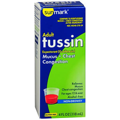 MON961301EA - McKesson - Expectorant sunmark 200 mg / 5 mL Strength Liquid 4 oz.