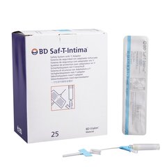 BD Closed IV Catheter Saf-T-Intima&reg; 22 Gauge 3/4