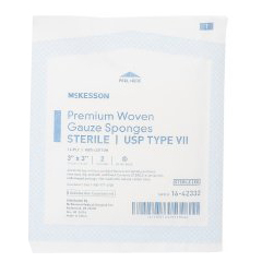 MON447084PK - McKesson - Sponge Dressing Medi-Pak Performance Plus Cotton Gauze 12-Ply 3 x 3 Square
