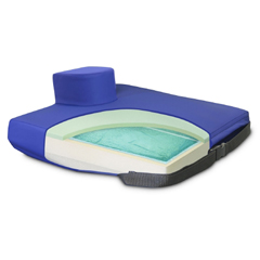 MON1095743EA - New York Orthopedic - Pommel Seat Cushion APEX CORE 18 W X 16 D X 4 to 2 H Inch Gel / Foam, 1/ EA