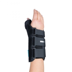 Ossur Thumb Splint Form Fit&reg; Thumb Spica Adjustable Radial and Palmar Stay Nylon Right Hand Black Small