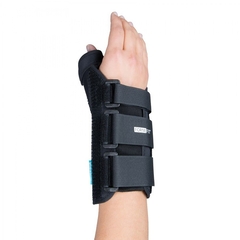 Ossur Thumb Splint Form Fit&reg; Thumb Spica Adjustable Radial and Palmar Stay Nylon Right Hand Black Large