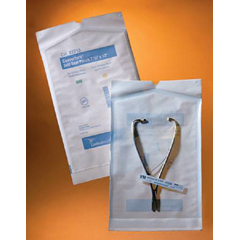 Cardinal Sterilization Pouch Ethylene Oxide (EO) Gas / Steam 3-1/2 X 22 Inch Transparent / White Self Seal Paper / Film