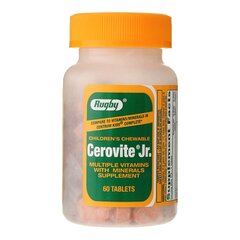 Major Pharmaceuticals Multivitamin Supplement Cerovite Jr. 3500 IU / 400 IU / 108 mg Strength Chewable Tablet 60 per Bottle