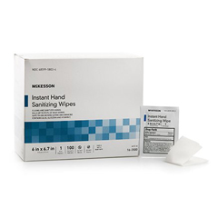 MON1055597BX - McKesson - Alcohol Sanitizing Skin Wipes, Individual Packets