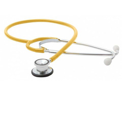 ADC General Exam Stethoscope Proscope™ 675 Yellow 1-Tube 21 Inch Tube Double Sided Chestpiece, 1/EA