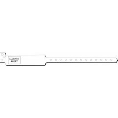 Precision Dynamic Identification Wristband Sentry&reg; SuperBand&reg; Alert Band Permanent Snap Allergy Alert, 250/BX