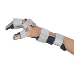 Restorative Care of America Resting Hand Orthosis Contoured Foam / Kydex&reg; Thermoplastic Right Hand Blue / Gray Large, 1/EA