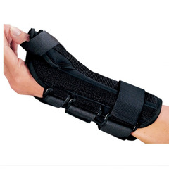 DJO Wrist Splint PROCARE&reg; ComfortFORM&reg; With Abducted Thumb Foam / Lycra Right Hand Black Small