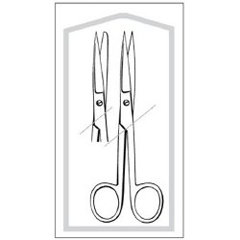 Econo Operating Scissors 5-1/2 inch Sterile - Betty Mills