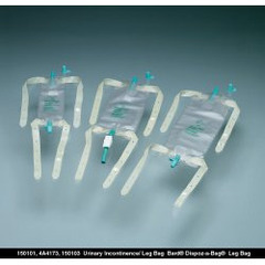 Bard Medical Urinary Leg Bag Bard Dispoz-a-Bag Anti-Reflux Valve 32 oz. Vinyl, 48 EA/CS
