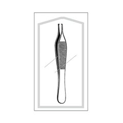 Sklar Tissue Forceps Econo Adson Straight 4-3/4