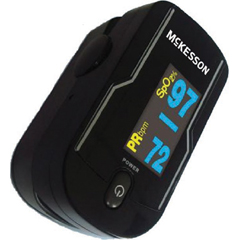 MON699689CS - McKesson - Handheld Finger Pulse Oximeter Battery Operated Without Alarm