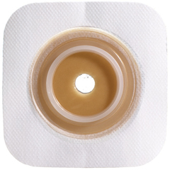 Convatec Ostomy Barrier Sur-Fit Natura Pre-Cut, Standard Wear Stomahesive Tan Tape 45 mm Flange Sur-Fit Natura System Hydrocolloid 7/8