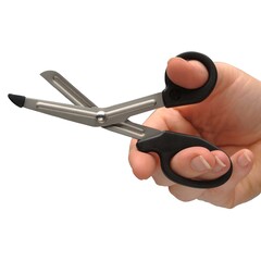 ADC Utility Shears MiniMedicut™ Nurse 5-1/2 Inch Length Stainless Steel / Polypropylene NonSterile Finger Ring Handle Angled Blunt Tip / Blunt Tip, 1/EA