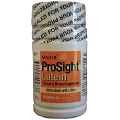 MON653760BT - Major Pharmaceuticals - Lutein Vitamin and Mineral Supplement Prosight Capsule 120 per Bottle