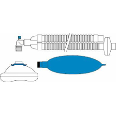 Smiths Medical Portex&reg; Anesthesia Breathing Circuit Corrugated Tube 60 Inch Tube Dual Limb Pediatric 1 Liter Bag Single Patient Use