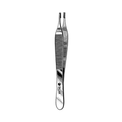 Sklar Tissue Forceps Adson-Brown 4-3/4 Inch Surgical Grade Stainless Steel NonSterile NonLocking Thumb Handle Straight Serrated Tip