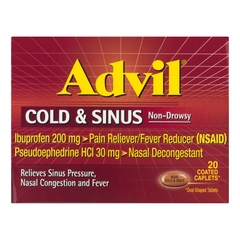 Whitehall-Robin Cold and Sinus Relief Advil&reg; Cold & Sinus 200 mg - 30 mg Strength Caplet 20 per Box