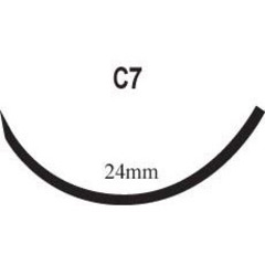Surgical Specialties Absorbable Suture with Needle PolySyn™ Polyglycolic Acid C-7 3/8 Circle Reverse Cutting Needle Size 3-0 Braided, 12/BX