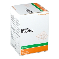Smith & Nephew Transparent Film Dressing OpSite Flexigrid Rectangle 2-3/8