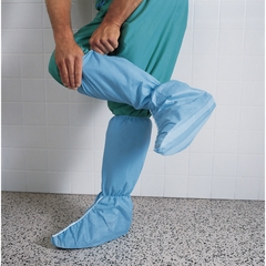 Halyard Boot Cover Hi Guard x-Large Knee High Nonskid Sole Blue NonSterile, 150 EA/CS