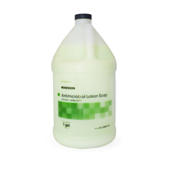 MON937911EA - McKesson - Antimicrobial Soap Lotion 1 gal. Bottle Herbal Scent