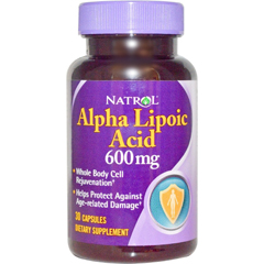 MON866593BT - Natrol - Alpha Lipoic Acid Supplement Natrol 600 mg Strength Capsule 30 per Bottle