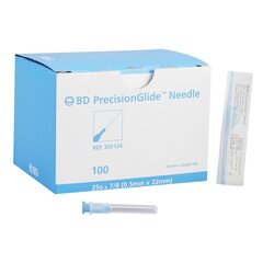 MON397CS - BD - Hypodermic Needle PrecisionGlide Without Safety 25 Gauge 7/8" Length, 1000 EA/CS