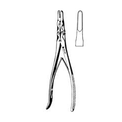 Sklar Laminectomy Rongeur Smith Peterson Straight, Hollow Tips Spring-Loaded Plier Handle 9-1/2
